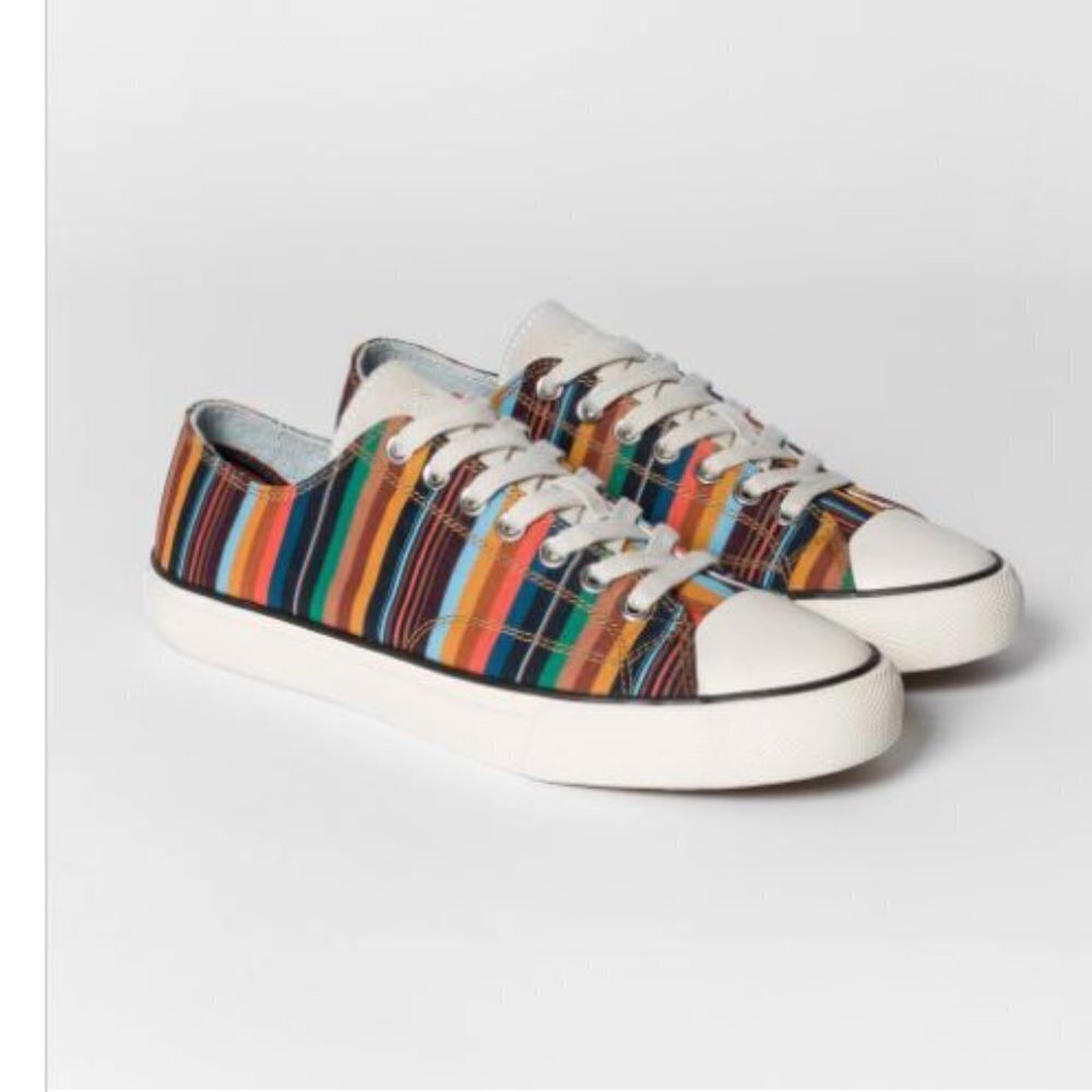 Paul Smith Mens Trainers | Multi-Stripe ‘Phill’ Trainers Multicolour